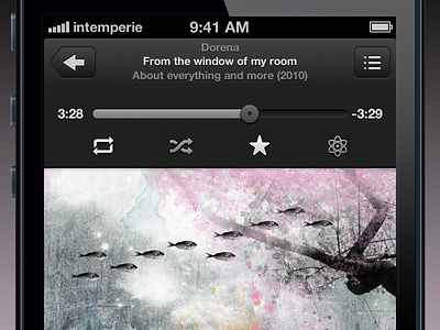 Music Player concept ios iphone music player