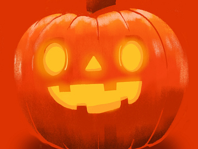 Happy Pumpkin! art design halloween illustration illustrator jack o lantern negative pumpkin shade spooky texture