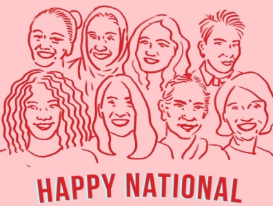 Happy National Women's Day art artist artwork design empowerment feminism illustration illustrator national womens day people portrait women women empowerment women in illustration