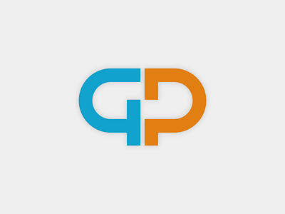 QP LOGO blue logo branding design graphic design illustration logo monographe orange logo simple logo typography ui vector
