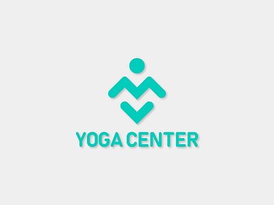 YOGA CENTER LOGO blue logo branding concept for yoga design graphic design illustration logo logo yoga monographe simple logo ui ux vector yoga yoga center logo yoga logo