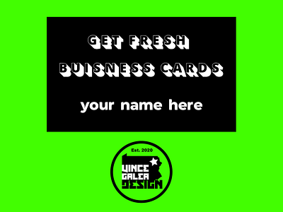 Get fresh business cards business cards design logo design print printing