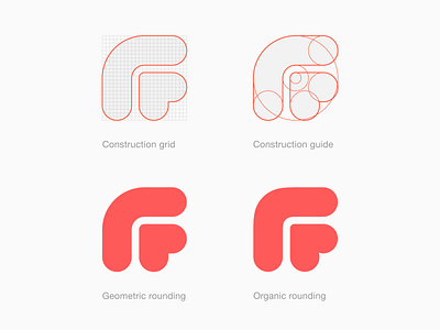 Fastic Logo Process brand identity branding fasting food grid heart lettermark logo design logo designer logotype monogram organic process squircle