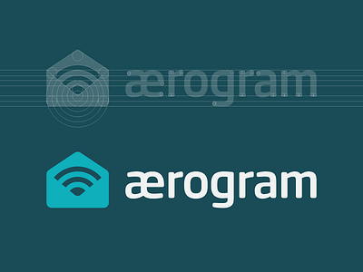 Iconic Aerogram Logo Approved Redesign brand identity brand mark branding geometric iconic logo design logo design mail minimalistic logos modern logo wifi signal