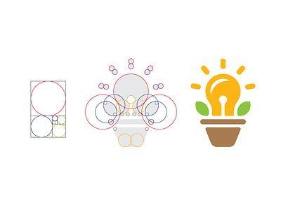 Golden Ratio Grow Your Ideas Logo Design