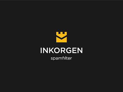 Inkorgen Identity / Logo Design brand identity brand mark branding corporate identity logo design logo designer logotype mail castle minimalist logos paulius kairevicius spam virus sweden