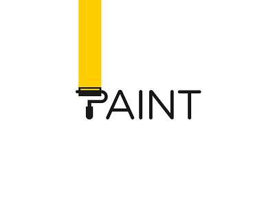 Paint Logo brush design dynamic freelance identity logo logotype nft paint painting typography wordmark