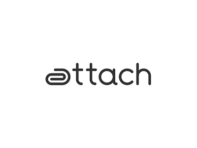 Attach Logo Design By Paulius Kairevicius On Dribbble