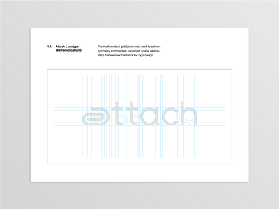 Attach Mathematical Grid awesome best great cool brand identity clever smart logotype idea good clean attach paperclip learn typography logopaul minimal wordmark modern inspiration creative product company san francisco simple logo designer