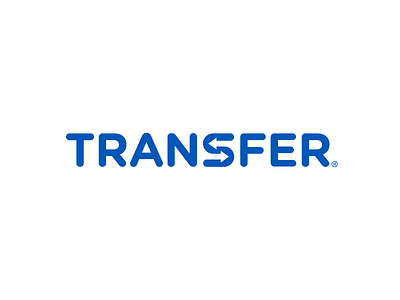 Transfer Logo Design bitcoin blockchain branding crypto identity logo design logotype negative space trade transfer wordmark