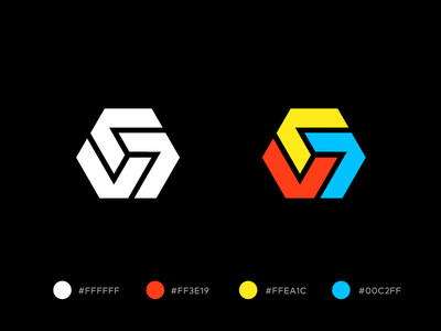 Abstract Logo Design bitcoin blockchain box brand identity branding color crypto impossible logo design logotype trademark triangle