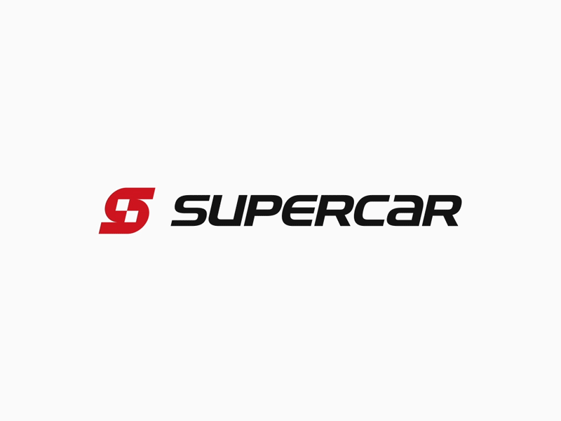 Supercar Logo Animation animation brand identity branding corporate identity identity logo design logotype