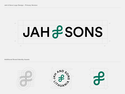 Jah & Sons Logo Design app best brand branding cannabis design designer friendly icon identity inspiration logo logotype simple startup tech typography vector wordmark
