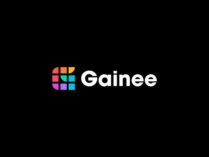 Gainee Logo Design app best brand branding design designer friendly icon identity inspiration logo logotype machine learning simple startup tech typography vector wordmark