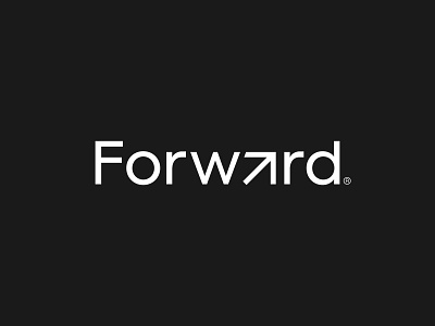 Forward Logo Design arrow blockchain business clever crypto design direction forward freelance friendly futuristic identity location logo minimal modern movement professional startup wordmark