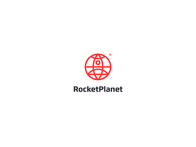 Rocket Planet Logo / Symbol brand brand identity branding corporate identity custom logo design design designer freelance designer globe graphic design identity kairevicius logo logo design logo designer logos logotype paulius planet rocket