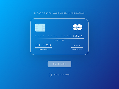 Daily UI #002: Credit Card Form 002 credit card daily ui day 2 flat design gradient payment shadow typography ui ui design ux design