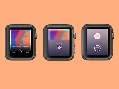 Daily UI #009: Music Player 009 apple watch color daily ui day 9 music music player ui ui design ux design
