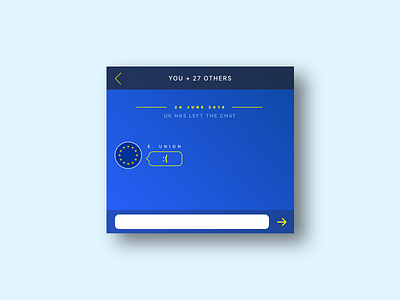 Daily UI #013: Direct Messaging 011 brexit chat daily ui day 11 direct messaging flat typography ui ui design ux design
