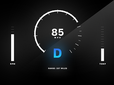 Daily UI #034: Car Interface 034 automotive design car interface daily ui dashboard design flat ui ux