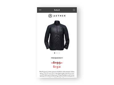 Daily UI #036: Special Offer 036 aether daily ui fashion mobile special offer ui ux web