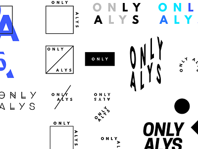 Only Alys Sketches draft logo typography