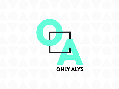 Only Alys geometric logo minimal pattern typography