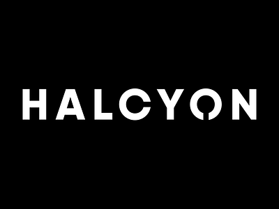 Halcyon Modular logo minimal typography