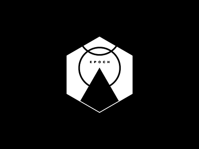 Epoch badge minimal monochromatic typography