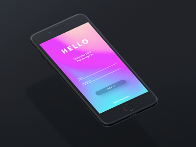 001 daily ui gradient sign in typography