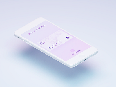 002 daily ui gradient minimal payment touch id typography