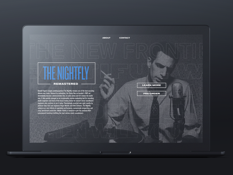 003 music nightfly donald fagen landing page web daily ui