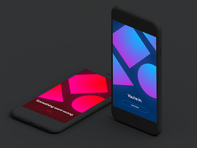 011 bad daily ui geometric gradient minimal typography