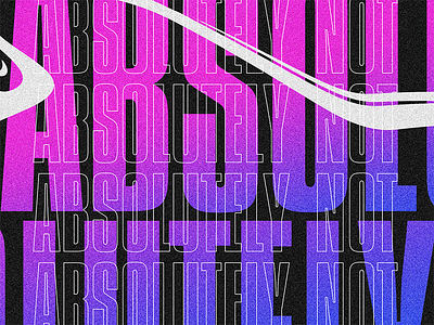 Nope abstract brutalist experimental gradient texture typography