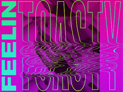 TOASTY abstract brutalist experimental gradient texture typography