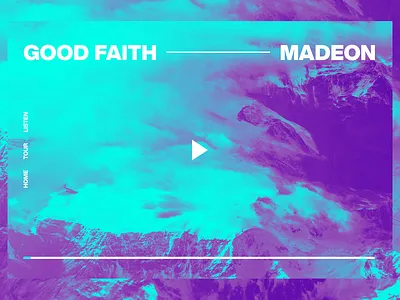 Daily UI / S3 / 003 003 daily ui flat madeon minimal music typography ui ui design