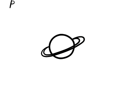 Saturnus by Yaumil Putra aesthetic cute design logo planet saturnus simple space