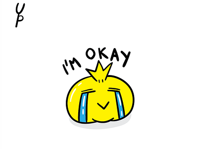 I'm Okay by Yaumil Putra aesthetic art artist artwork cute design digital illustration logo simple