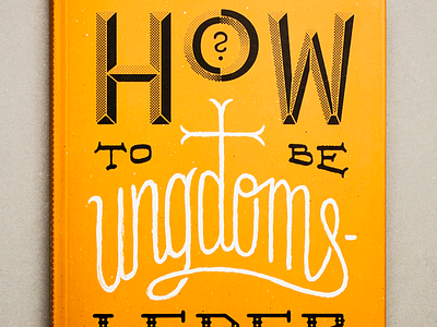 David Hasseløy: How to be ungdomsleder book design custom lettering hand lettering lettering type typography