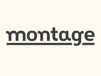 montage lettering sans typography wip