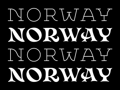 Norway lettering