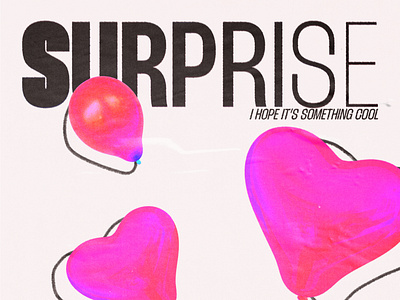 Surprise! design graphic design poster typography