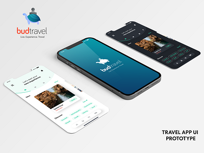 Travel App UI Prototype animation app branding design graphic design illustrator logo ui ui ux ux