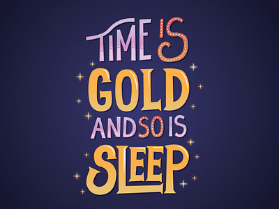 Lettering Vector: Sleep