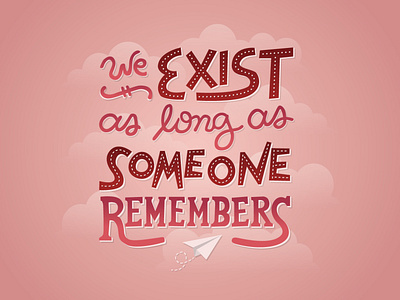 Lettering Vector - We Exist