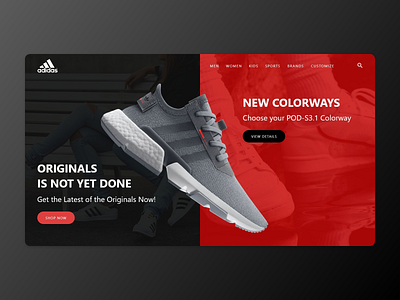 UI Redesign Concept - Adidas