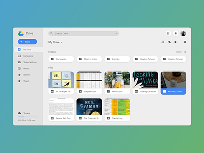 UI Redesign Concept - Google Drive