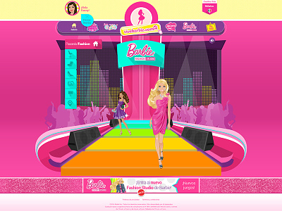 Barbie Fashion Studio barbie fashion web design