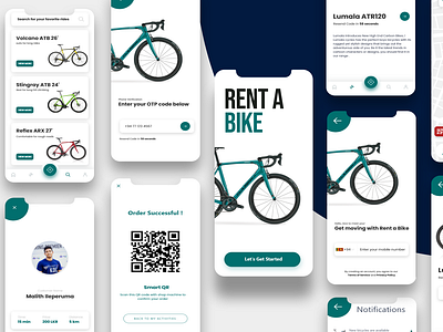 Bicycle Rental App UI