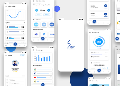 App Redesign of SriLanka Telecom MySLT App branding design designer develop developer meter minimal product profile srilanka telecom ui ui design uiux usage ux uxdesign vector